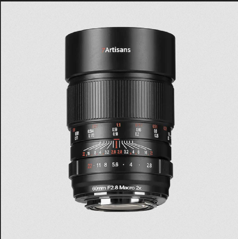 7artisans 60mm f/2.8 Full-frame 2X Ultra-Macro Lens for E/RF/Z
