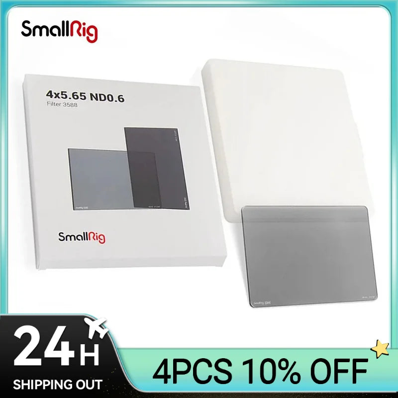 SmallRig 4x5.65 ND0.6 Filter Compatible with 4x5.65 Matte Box System Waterproof for Video or Film Shooting