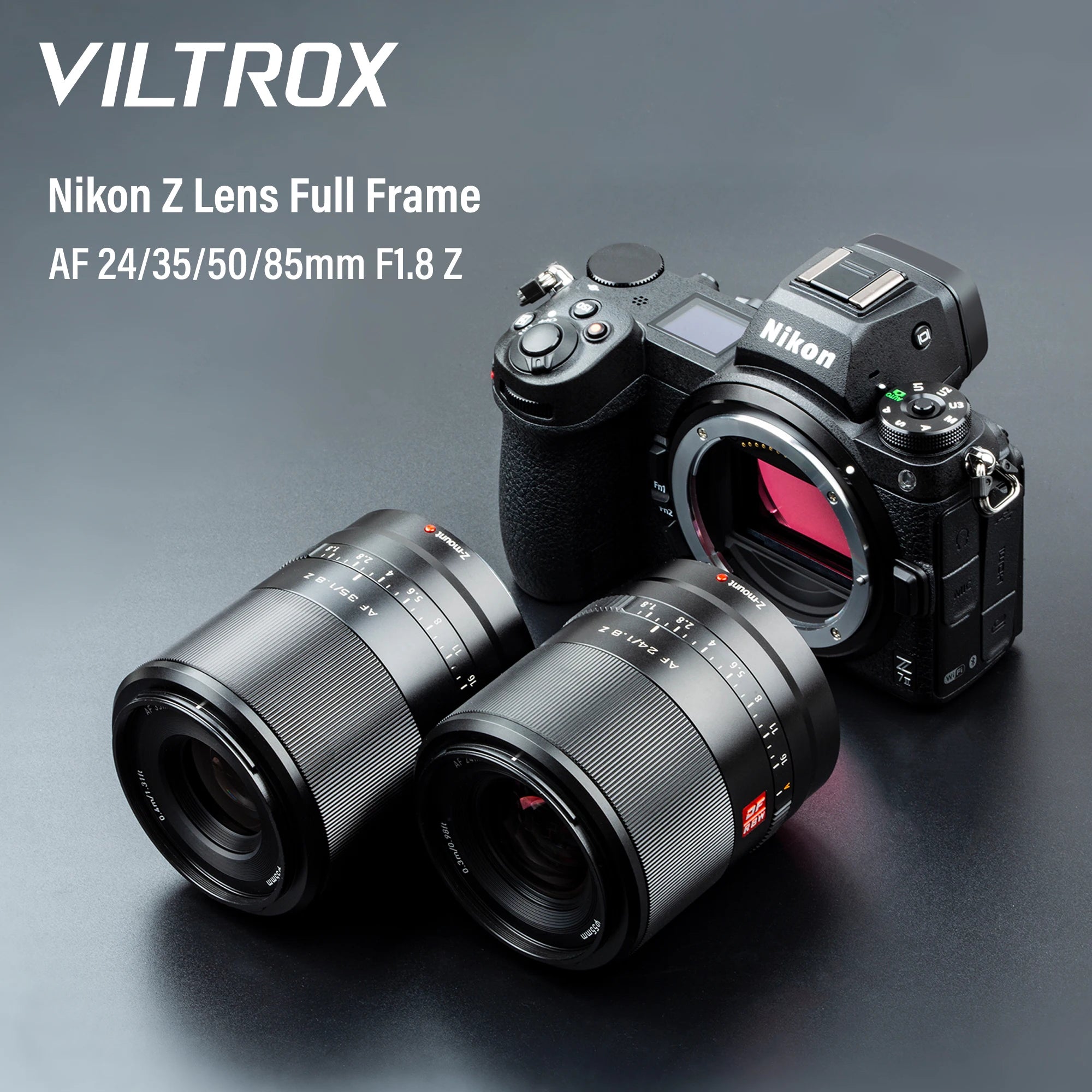 Viltrox 24mm 35mm 50mm 85mm Auto Focus Full Frame Prime Lens Large Aperture for Nikon Z Mount Z6 II Z7 Z50 Zfc