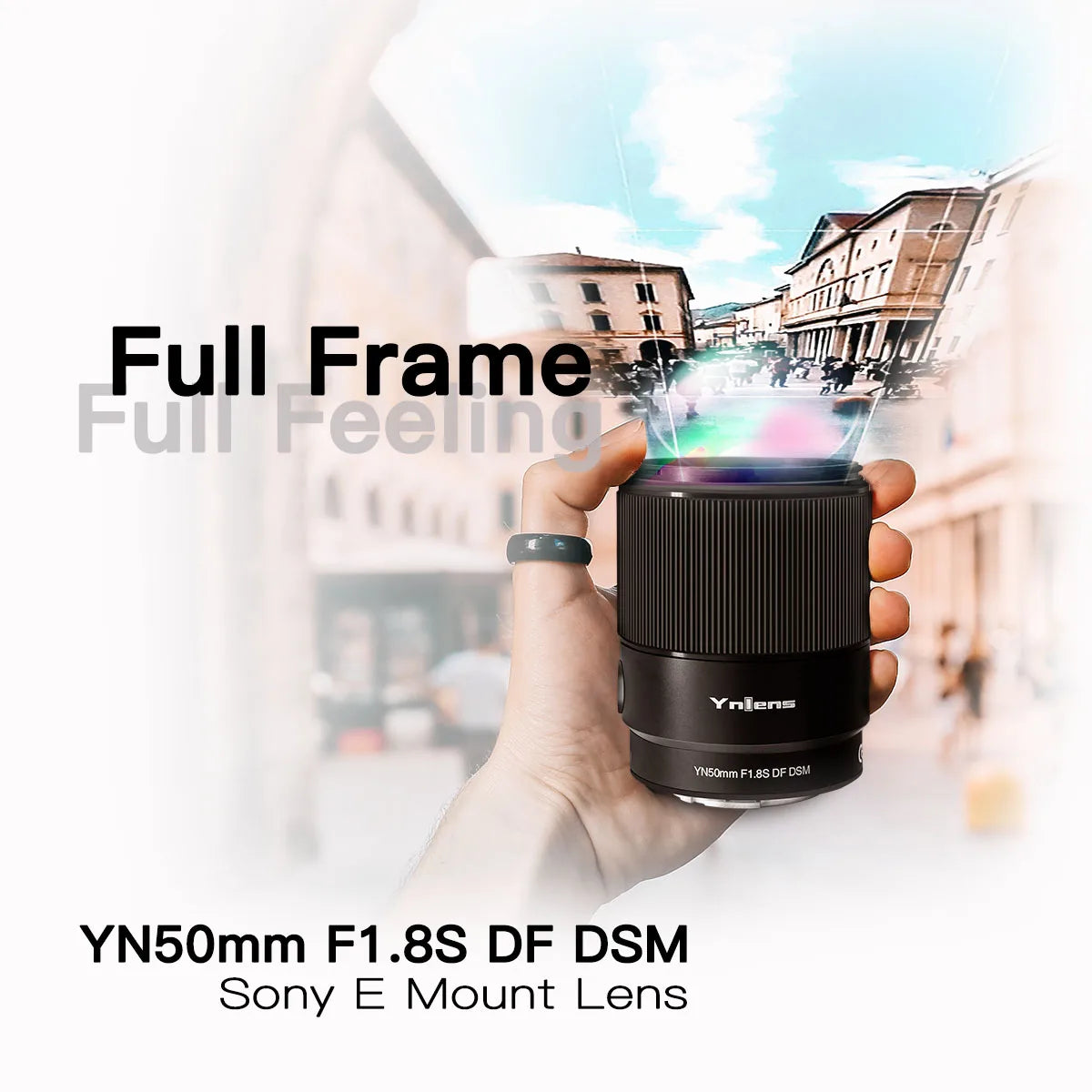 YONGNUO YN50mm F1.8S DF DSM Full Frame Lens  for Sony E-Mount A6300 A6400 A6500 NEX7 APS-C Auto Focus AF/MF