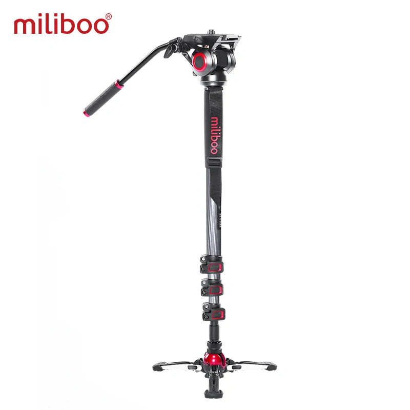 Miliboo MTT705II Portable Carbon Fiber Tripod Monopod for Camcorder/Video/DSLR Stand