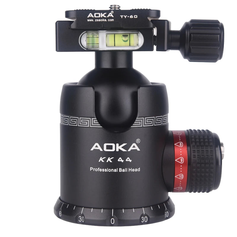 AOKA KA44 360 Degree Professional Aluminum Alloy Camera Tripod Ball Head Panoramic Rotary Ballhead