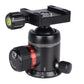 AOKA KA44 360 Degree Professional Aluminum Alloy Camera Tripod Ball Head Panoramic Rotary Ballhead