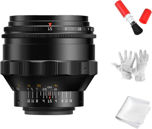TTartisan 75mm F1.5 Full Frame Swirly Bokeh Lens, Compatible with M42 Mount Cameras