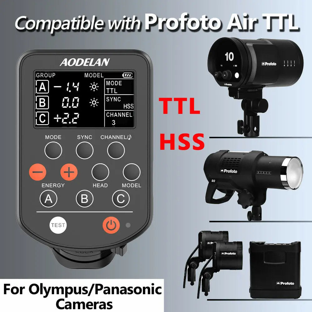 [ほぼ未使用] AODELAN E4 TTL Olympus 用 profoto Amazon.com : AODELAN E4 Flash Trigger Flash Transmitter for