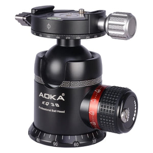 AOKA KQ38 360 Degree Panoramic Tripod Ball Head Ballhead for Camera with Quick Release Plate