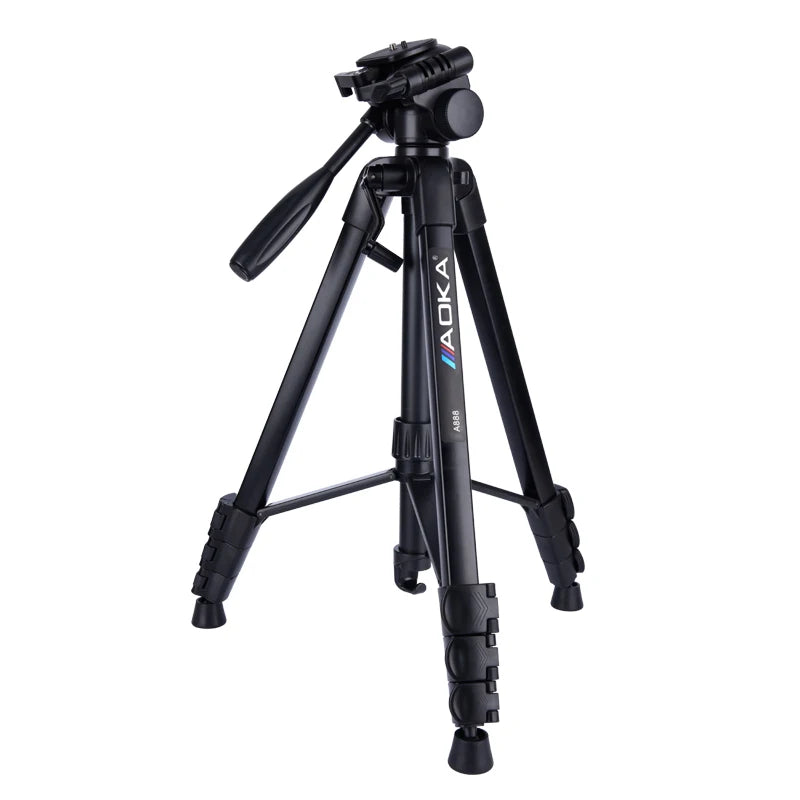 AOKA A888 Digital Outdoor Lightweight Aluminum Compact Tripod for Smartphone Mirrorless Camera