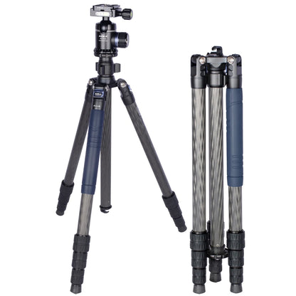 AOKA  AK254C Loading 13kg Travel Video Digital camera Carbon Fiber Tripod Stand with KK33 Ball Head