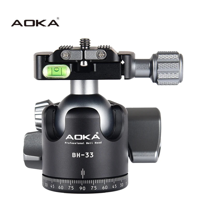 AOKA BH33 Professional Loading 18kgs Low Gravity Panoramic Camera Tripod Ball Head