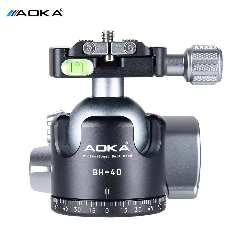 AOKA BH40 Loading 22kgs High Quality Aluminium Low Gravity Ball Head for Tripod