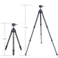 AOKA CMP163CL+BC16 Lightweight Compact Small Carbon Fiber Tabletop Mini Tripod