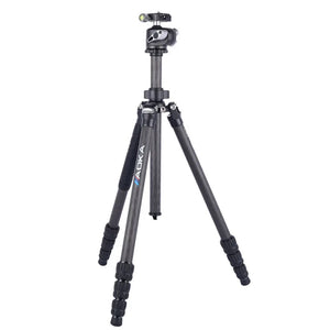 AOKA KG254C+BH33 Max Loading 16kgs Professional Outdoor Travel Carbon Fiber Compact Tripod for Camera
