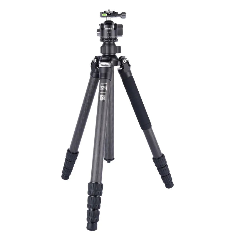 AOKA KG324C+BH40 Professional Compact Carbon Fiber Travel Camera Outdoor Tripod with Low Gravity Ball Head