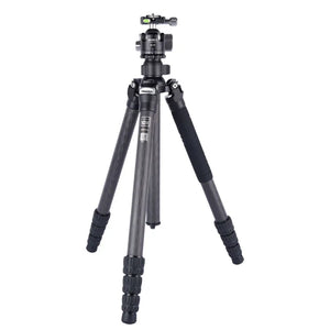 AOKA KG324C+BH40 Professional Compact Carbon Fiber Travel Camera Outdoor Tripod with Low Gravity Ball Head