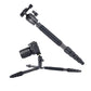 AOKA KN225C Max Loading 11kgs Reflexed Lightweight Compact Travel Camera Carbon Fiber Professional Tripod