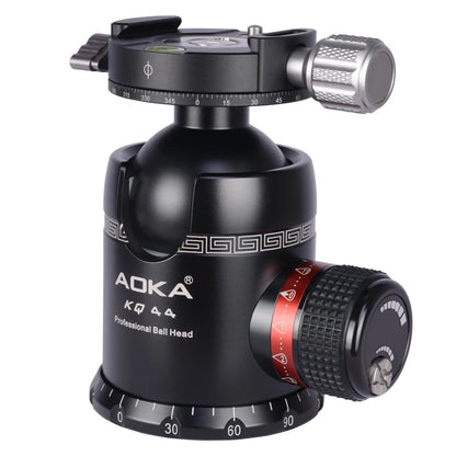 AOKA KQ44 Max Loading 30kgs Professional DSLR Camera Tripod Ball Head with Quick Release Plate