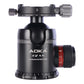 AOKA KQ44 Max Loading 30kgs Professional DSLR Camera Tripod Ball Head with Quick Release Plate