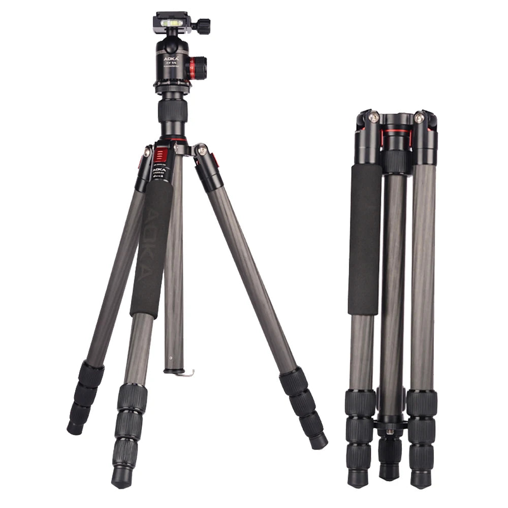 AOKA KR284C Professional Travel Tripod for Camera SLR DSLR Canon Nikon Sony Digital Video Gopor Actions Sports camera