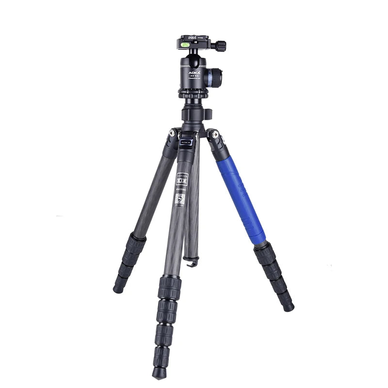 AOKA KU255C+KK33 Professional Low Gravity Carbon Fiber Outdoor Travel Tripod for Camera