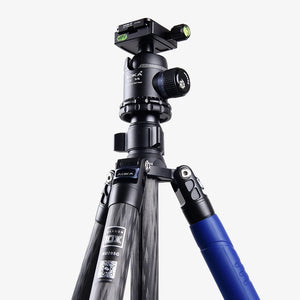 AOKA KU285C+KK38 Carbon Fiber Compact Travel Outdoor Low Gravity Tripod for Camera