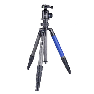 AOKA KU285C+KK38 Carbon Fiber Compact Travel Outdoor Low Gravity Tripod for Camera