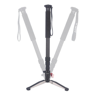 AOKA KV284c Camera Monopod Carbon Fiber Stand Monopod with Video Head Trivet