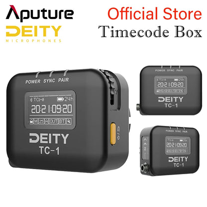 Aputure DEITY TC-1 Wireless Timecode Box Generator Microphone Time Coder For Video Recording Living Streaming APP Control