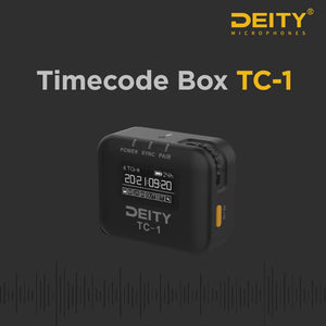 Aputure DEITY TC-1 Wireless Timecode Box Generator Microphone Time Coder For Video Recording Living Streaming APP Control