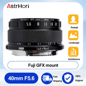 AstrHori 40mm F5.6 Medium Format Manual Prime Lens for FUJIFILM GFX 50SII,GFX100,GFX100 IR Ver,GFX 50S,GFX 50R