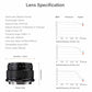 AstrHori 55mm F5.6 Medium Format Manual Prime Lens GFX Mount Camera Lens for Fujifilm GFX Mount