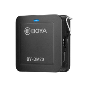 BOYA BY-DM20 Professional Dual Lavalier Microphone 2 Heads for iPhone Lighting Android Smartphone Laptop PC USB Audio Recording