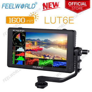 FEELWORLD-Touch Screen DSLR Camera Field Monitor, LUT6E, 6 ", 1600nits, 3D LUT, Full HD1920x1080IPS for Gimbal Rig