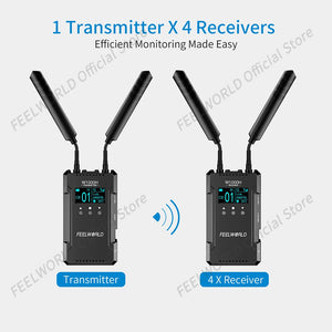 FEELWORLD W1000H Wireless Video Transmission System 1080PHD 1000FT  HDMI Input Output WIth Full Duplex Intercom 0.08S Lantency