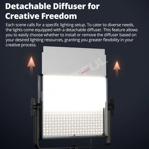 GODOX LDX50R /50BI LDX100R/100BI RGB Full Color Fill Light LED Video Light Panel Support App Control for Live Video Photography