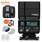 GODOX TT350N 2.4G HSS 1/8000s TTL GN36 Flash Speedlite with X1T-N Wireless Trigger Transmitter for Nikon Camera