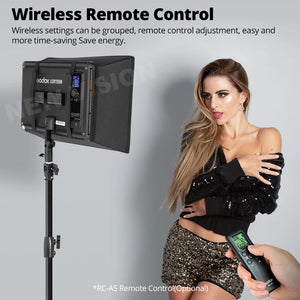 Godox LEDP260C 3300~5500K LED Bi-Color & Dimmable Studio Video Light Lamp Panel for Camera DV Camcorder+ Free AC adapter