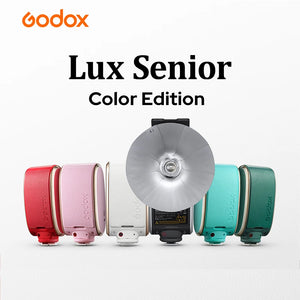 Godox Lux Senior Retro Color Speedlite GN14 Camera Flash Light Universal for Canon Sony Nikon Fuji Olympus Photography Camera