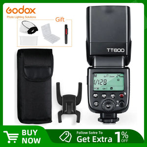 Godox TT600 2.4G Wireless GN60 Master/Slave Camera Flash Speedlite for Canon Nikon Sony Pentax Olympus Fuji Lumix