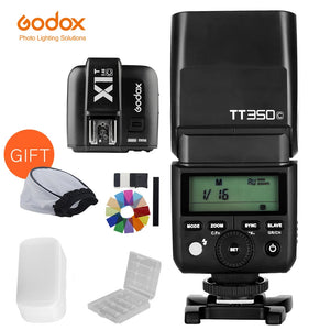 Godox TTL HSS 1/8000s TT350C TT350N TT350S TT350F TT350O Speedlight Flash with X1T Transmitter for Canon Nikon Sony Fuji Olympus