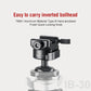 SUNWAYFOTO IB-30 Inverted Ball Head for Tripod and Monopod with QR Plate ,Compatible Arca Swiss/RRS/Nato/Picatinny Adapter Clamp