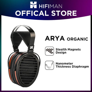 HIFIMAN Arya Organic Full-Size Over-Ear Open-Back Planar Magnetic Headphone with Stealth Magnets for Audiophiles