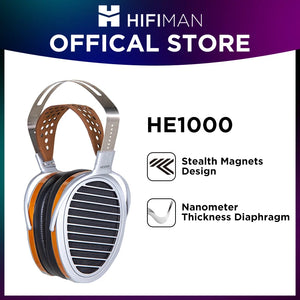 HIFIMAN HE1000 Stealth Magnet Planar Magnetic Full-Size Over-Ear Open-Back Hi-Fi Reference Grade Headphones