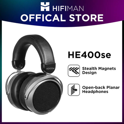 HIFIMAN HE400SE Stealth Magnets Over-Ear Open-Back Full-Size Planar Magnetic Wired Headphones