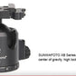 SUNWAYFOTO XB-52DL 52mm Ballhead Low Profile Camera Mount for Tripod with Arca-Swiss Quick Release Plate