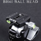 AOKA BH40 Loading 22kgs High Quality Aluminium Low Gravity Ball Head for Tripod