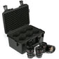 Meike T2.2 Cine lens Kit ( Optional: Any 4 MFT Focal lengths: 8mm 10mm 12mm 16mm 25mm 35mm 50mm 65mm 85mm) with a Cine Lens Case