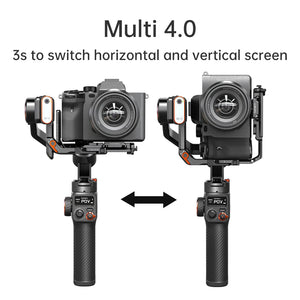 Hohem iSteady MT2 Kit for Mirrorless Camera Action Camre Smartphone, Stabilizer for Sony/Nikon/Canon, 3 Axis Gimbal Load 1.2kg