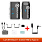 Hollyland Lark M1 SOLO Wireless Lavalier Microphone 8H Worktime 200m Range for Interview Vlog Live Streaming
