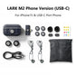 Hollyland Lark M2 Wireless Lavalier Microphone 48KHz 24Bit 300m Range 10H Worktime Wireless Microphone for Photography Vlog Live