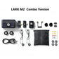 Hollyland Lark M2 Wireless Lavalier Microphone 48KHz 24Bit 300m Range 10H Worktime Wireless Microphone for Photography Vlog Live